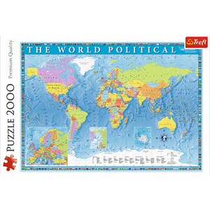 Trefl (27099) - "The World Political" - 2000 piezas