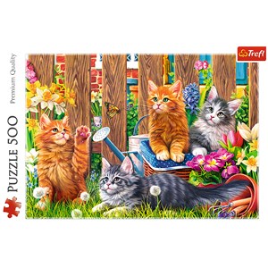Trefl (37326) - "Kittens in the garden" - 500 piezas