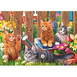 Trefl (37326) - "Kittens in the garden" - 500 piezas