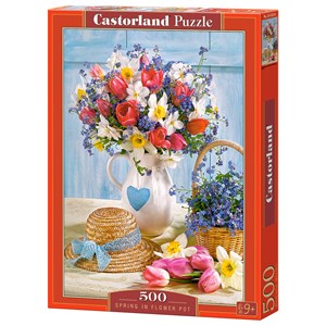 Castorland (B-53520) - "Spring in Flower Pot" - 500 piezas
