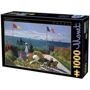 D-Toys (67548-7) - Claude Monet: "Garden at Sainte-Adresse" - 1000 piezas