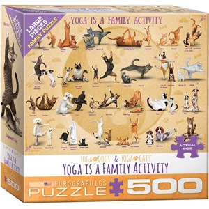 Eurographics (6500-5354) - "Yoga is A Family Activity" - 500 piezas