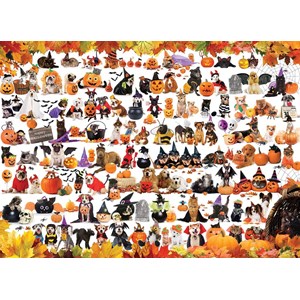 Eurographics (6000-5416) - "Halloween Puppies and Kittens" - 1000 piezas