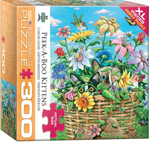 Eurographics (8300-5368) - Gary Patterson: "Peek-a-Boo Kittens" - 300 piezas