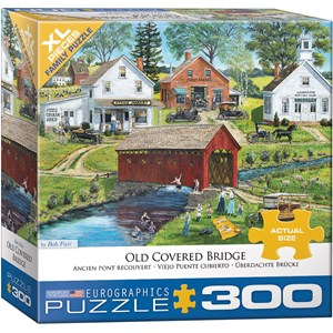 Eurographics (8300-5383) - Bob Fair: "Old Covered Bridge" - 300 piezas