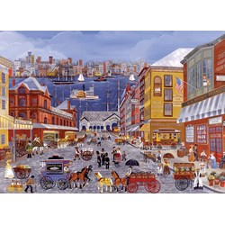 Eurographics (8300-5384) - Carol Dyer: "Market Days on Fulton Street" - 300 piezas
