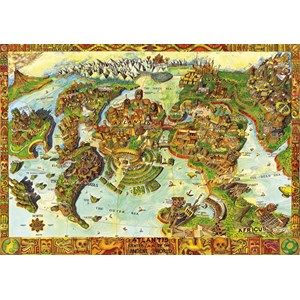 Bluebird Puzzle (70317) - "Atlantis Center of the Ancient World" - 1000 piezas