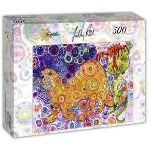 Grafika (t-00902) - Sally Rich: "Otters Catch" - 500 piezas