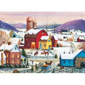 Cobble Hill (80007) - Mary Ann Vessey: "Winter Neighbors" - 1000 piezas