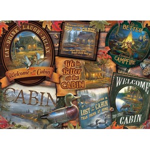 Cobble Hill (80040) - Sam Timm: "Cabin Signs" - 1000 piezas