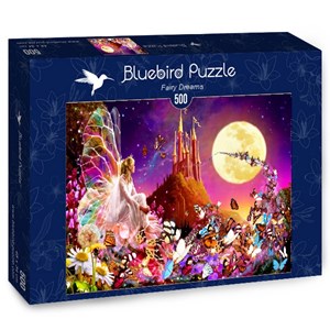 Bluebird Puzzle (70177) - Bente Schlick: "Fairy Dreams" - 500 piezas