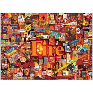 Cobble Hill (80173) - Shelley Davies: "Fire" - 1000 piezas