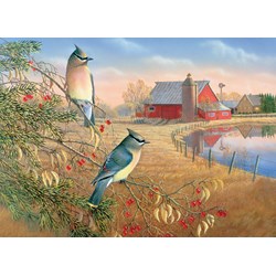 Cobble Hill (80189) - Sam Timm: "Cedar Waxwings" - 1000 piezas