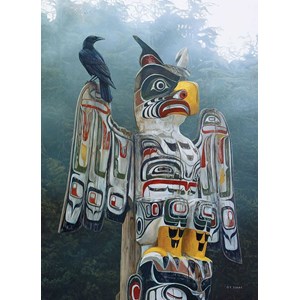Cobble Hill (80085) - Terry Isaac: "Totem Pole in the Mist" - 1000 piezas