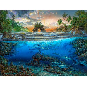 SunsOut (80168) - Robert Lyn Nelson: "Secret Cove" - 500 piezas