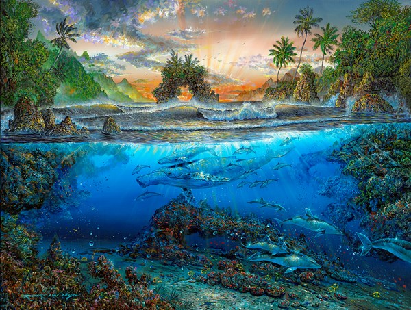 SunsOut (80168) - Robert Lyn Nelson: "Secret Cove" - 500 piezas