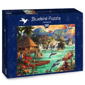 Bluebird Puzzle (70052) - Chuck Pinson: "Island Life" - 2000 piezas