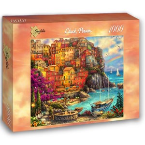Grafika (02901) - Chuck Pinson: "A Beautiful Day at Cinque Terre" - 1000 piezas