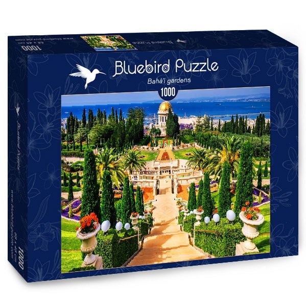Bluebird Puzzle (70265) - Adrian Chesterman: "Bahá'í gardens" - 1000 piezas