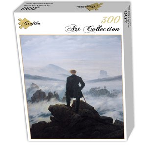 Grafika (01719) - Caspar David Friedrich: "Wanderer above the sea of fog, 1818" - 300 piezas