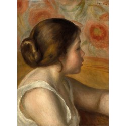Grafika (01905) - Pierre-Auguste Renoir: "Head of a Young Girl, 1890" - 300 piezas