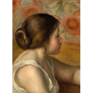 Grafika (01905) - Pierre-Auguste Renoir: "Head of a Young Girl, 1890" - 300 piezas