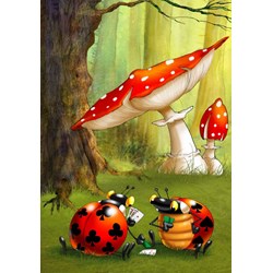 Grafika (01432) - François Ruyer: "Poker" - 1000 piezas