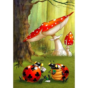 Grafika (01432) - François Ruyer: "Poker" - 1000 piezas