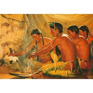 Grafika (00544) - Joseph Henry Sharp: "Prayer to the Spirit of the Buffalo, 1920" - 1000 piezas