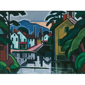 Grafika (00516) - Oscar Bluemner: "Old Canal Port, 1914" - 2000 piezas