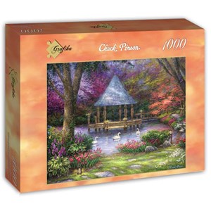 Grafika (t-00813) - Chuck Pinson: "Swan Pond" - 1000 piezas