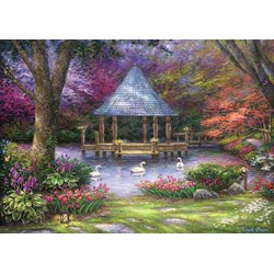 Grafika (t-00813) - Chuck Pinson: "Swan Pond" - 1000 piezas