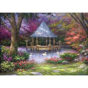 Grafika (t-00814) - Chuck Pinson: "Swan Pond" - 500 piezas