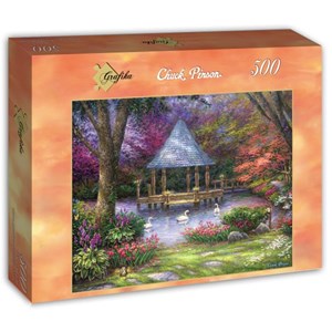 Grafika (t-00814) - Chuck Pinson: "Swan Pond" - 500 piezas