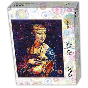 Grafika (t-00889) - Leonardo Da Vinci, Sally Rich: "Lady with an Ermine, by Sally Rich" - 1000 piezas
