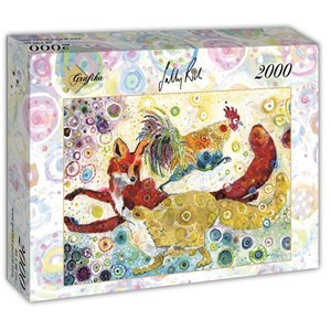 Grafika (t-00879) - Sally Rich: "Leaping Fox's" - 2000 piezas