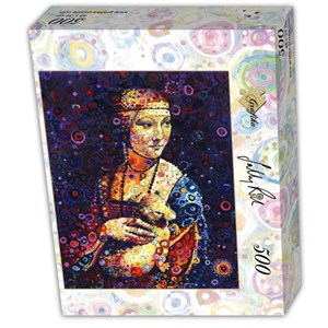 Grafika (t-00890) - Leonardo Da Vinci, Sally Rich: "Lady with an Ermine" - 500 piezas