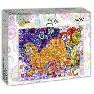 Grafika (t-00900) - Sally Rich: "Otters Catch" - 1500 piezas