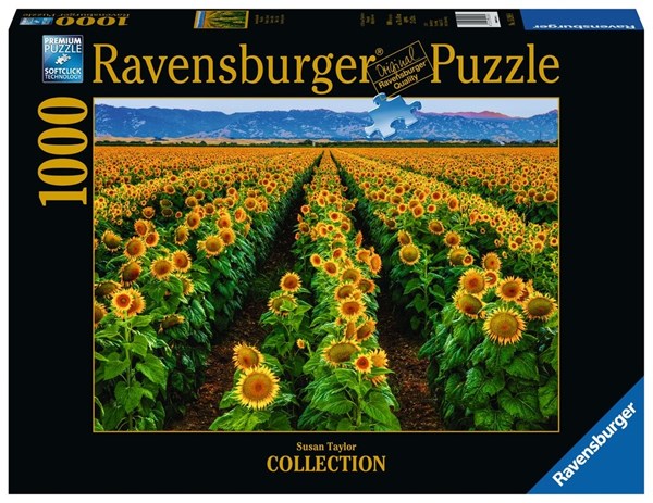 Ravensburger (15288) - Susan Taylor: "Field of Sunflowers" - 1000 piezas