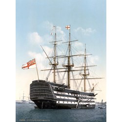 Grafika (00521) - "HMS Victory in Portsmouth, 1900" - 2000 piezas
