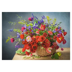Castorland (B-53506) - "Bouquet with Poppies" - 500 piezas