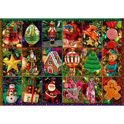 Bluebird Puzzle (70325) - "Festive Ornaments" - 1000 piezas