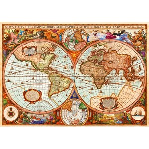 Bluebird Puzzle (70329) - Aimee Stewart: "Vintage Map" - 1000 piezas