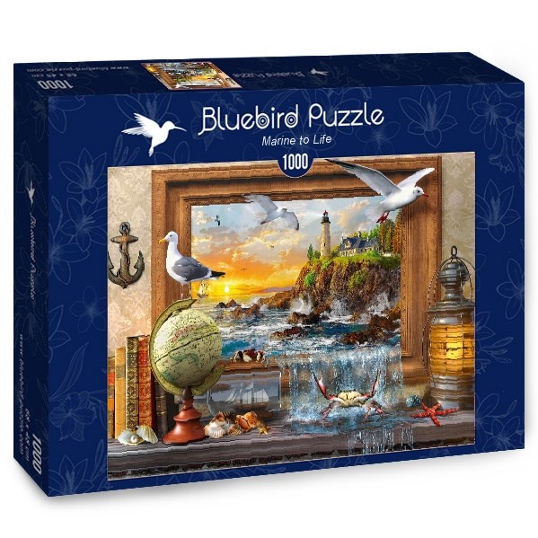 Bluebird Puzzle (70346) - Dominic Davison: "Marine to Life" - 1000 piezas