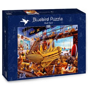 Bluebird Puzzle (70316) - Hiroyuki: "Boat Yard" - 1000 piezas