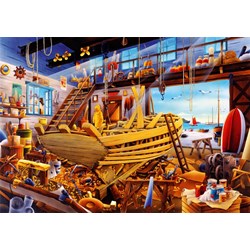 Bluebird Puzzle (70316) - Hiroyuki: "Boat Yard" - 1000 piezas