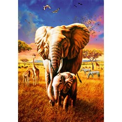 Bluebird Puzzle (70314) - Adrian Chesterman: "Elephant" - 1000 piezas
