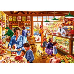 Bluebird Puzzle (70326) - Steve Crisp: "Nostalgic Cake shop" - 1000 piezas