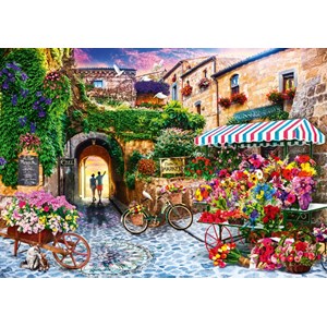Bluebird Puzzle (70334) - Jason Taylor: "The Flower Market" - 1000 piezas