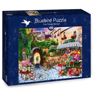 Bluebird Puzzle (70334) - Jason Taylor: "The Flower Market" - 1000 piezas
